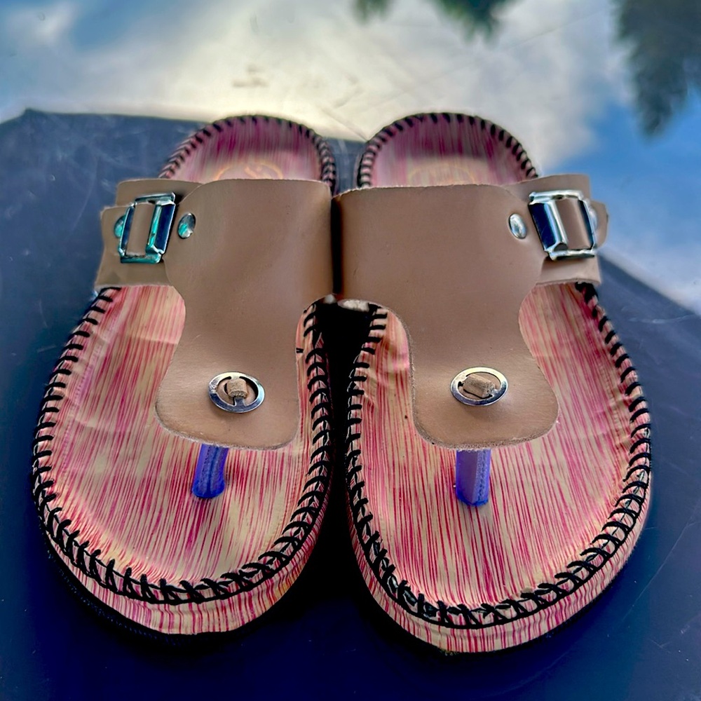 Girls size 12 tan sandals